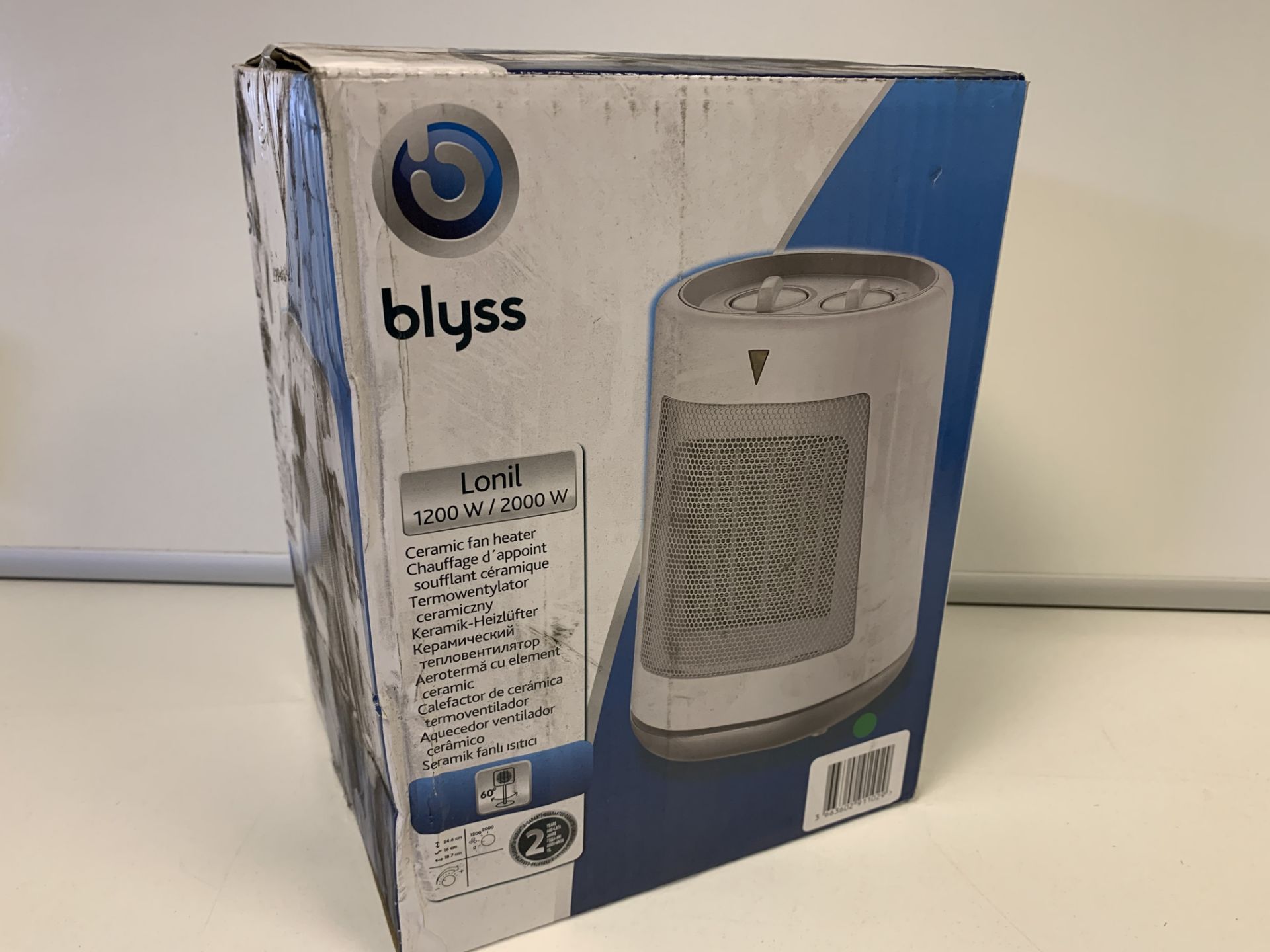 4 X BLYSS LONIL 1200 W / 2000 W CERAMIC FAN HEATER