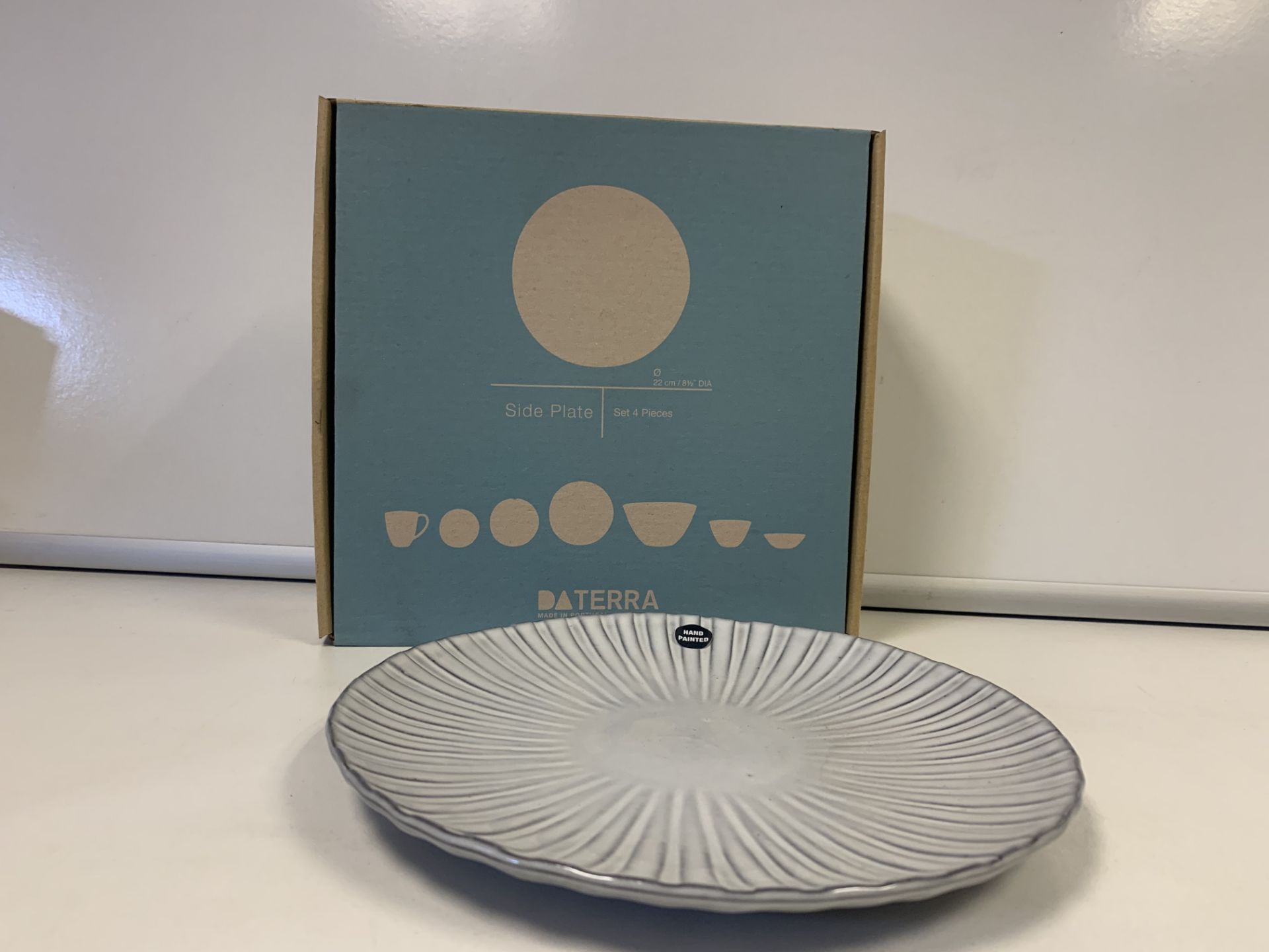 6 X BRAND NEW PACKS OF 4 RETAIL BOXED DA TERRA DOURO LAGRIMA SIDE PLATES RRP £70 PER PACK (HAND