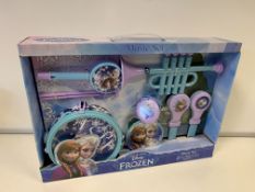 12 X BRAND NEW DISNEY FROZEN MUSIC SETS INCLUDING DRUMS, TRUMPET, TAMBOURINE ETC