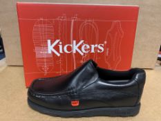 (NO VAT) 5 X BRAND NEW KICKERS BLACK SHOES SIZE J6