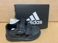 (NO VAT) 5 X BRAND NEW ADIDAS ALTA SPORT BLACK TRAINERS SIZE i6