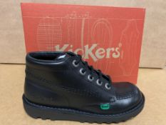 (NO VAT) 3 X BRAND NEW KICKERS KIKK HI J CORE SHOES SIZE J2