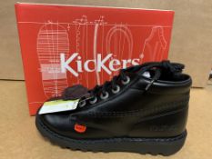 (NO VAT) 3 X BRAND NEW KICKERS KICK HI J CORE SHOES SIZE J2