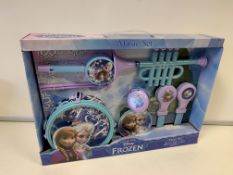 12 X BRAND NEW DISNEY FROZEN MUSIC SETS INCLUDING DRUMS, TRUMPET, TAMBOURINE ETC