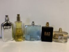 5 X VARIOUS BRANDED TESTER PERFUMES