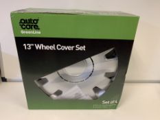 8 X SETS OF 4 AUTO CARE 13" WHEEL COVERS IN 2 BOXES