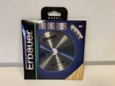 12 X ERBAUER TCT SAW BLADES SIZE 165MM