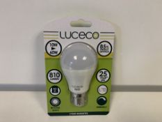 50 X LUCECO 10WATT 810 LUMEN DIMMABLE LIGHT BULBS IN 1 BOX