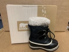 (NO VAT) 4 X BRAND NEW SOREL CHILDRENS YOOT PAC BOOTS SIZE i7