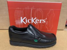 (NO VAT) 5 X BRAND NEW KICKERS BLACK SHOES SIZE J6