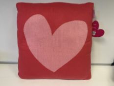 10 X BRAND NEW AGATHA RUIZ DE LA PRADA CORAZON FUCSIA ROSA CUSHIONS 45 X 45CM RRP £40 EACH