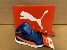 (NO VAT) 6 X BRAND NEW PUMA BLUE BOOTS SIZE i5