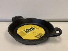 24 X BRAND NEW LODGE CAST IRON SERVING SKILLETS IN 4 BOXES