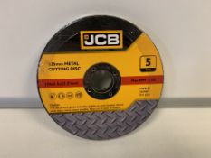 20 X PACKS OF 5 JCB METAL CUTTING DISCS SIZE 125 X 2.5 X 22