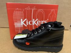 (NO VAT) 3 X BRAND NEW KICKERS KICK HI J CORE SHOES SIZE J2