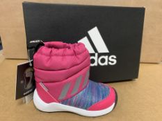 (NO VAT) 4 X BRAND NEW ADIDAS RAPIDA PINK SNOW BOOTS SIZE i7