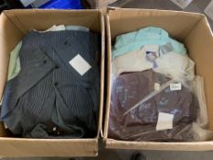 40 X COATS, SUITS, JACKETS INCLUDING THERAPY, OASIS ETC IN 2 BOXES