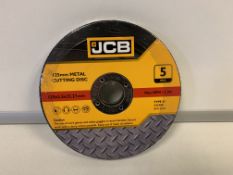 20 X PACKS OF 5 JCB METAL CUTTING DISCS SIZE 125 X 2.5 X 22