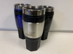 20 x FALCON 16oz INSULATED TRAVEL MUGS - IN VARIOUS COLOURS