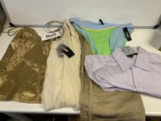 4 X DKNY TOPS £170 , MENS SHIRT SIZE 15 1/2, 1 X DOLCE AND GABANNA TOP RRP £149 SIZE 32