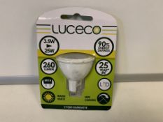 50 X LUCECO MR16 3.5WATT 260 LUMEN LIGHT BULBS IN 1 BOX