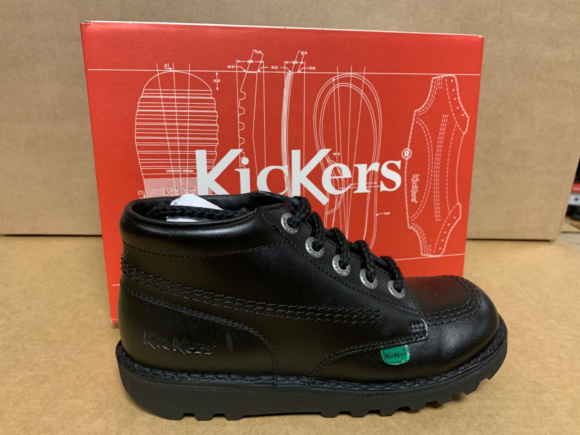 (NO VAT) 5 X BRAND NEW KICKERS KICK HI J CORE SHOES SIZE J2