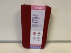 24 X SINGLE BERRY COLOURED SHEETS (192/9)