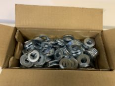 20 x NEW SEALED BOXES OF 4KG 14MM FLAT WASHERS - MEDIUM STEEL (399/9)
