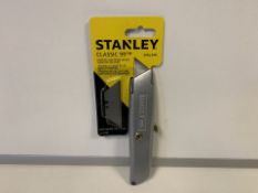 8 x NEW PACKAGED STANLEY CLASSIC 99 KNIFE WITH 3 BLADES (18+ ONLY - ID REQUIRED) (324/9)