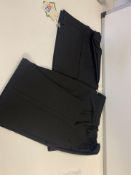 (NO VAT) 11 X BRAND NEW THE KIDS DIVISION GIRLS PACK OF 2 BLACK TROUSERS SIZE 14-15 (31/2)