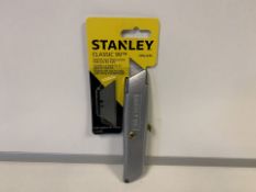 8 x NEW PACKAGED STANLEY CLASSIC 99 KNIFE WITH 3 BLADES (18+ ONLY - ID REQUIRED) (320/9)
