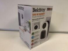 4 x NEW BOXED BELDRAY 500W HANDY PLUG IN HEATERS (336/9)