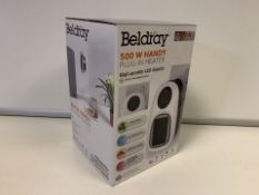 4 x NEW BOXED BELDRAY 500W HANDY PLUG IN HEATERS (334/9)