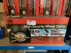 2 X BRAND NEW AUTOCARE HIGH SECURITY WHEEL CLAMPS (804/9)