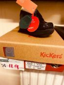 NEW & BOXED KICKERS BLACK SHOE INFANT 5 (119/7)