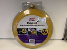 BRAND NEW AUTOCARE MOTOLOCK HIGH SECURITY STEERING WHEEL LOCK (236/2)