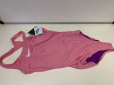 (NO VAT) 5 X BRAND NEW CHILDRENS NIKE PINK SWIMSUITS SIZE CHILDRENS XL (64/9)