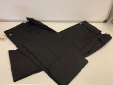 (NO VAT) 10 X BRAND NEW THE KIDS DIVISION GIRLS PACK OF 2 BLACK TROUSERS SIZE 9-10 (68/2)