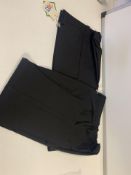 (NO VAT) 12 X BRAND NEW THE KIDS DIVISION GIRLS PACK OF 2 BLACK TROUSERS SIZE 9-10 (30/2)