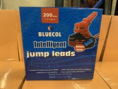 7 X BRAND NEW BLUECOL 200 AMP 2.5 METRE INTELLIGENT JUMP LEADS (606/9)