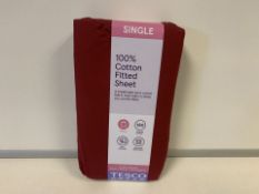 24 X SINGLE BERRY COLOURED SHEETS (191/9)