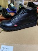 NEW & BOXED KICKERS BLACK SHOE SIZE JUNIOR 6