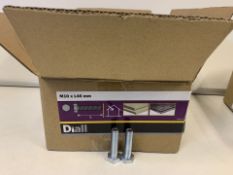 12 X BRAND NEW BOXES OF DIALL M10 X 40MM HEX BOLTS 4KG BOX (955/16)