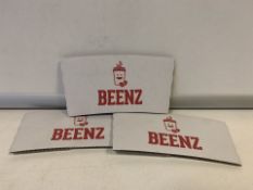 50000 X BRAND NEW BOXED BEANZ MEDIUM WHITE CUP WRAPS (385/16)