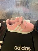 NEW & BOXED ADIDAS PINK TRAINER SIZE INFANT 9