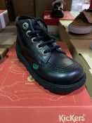 NEW & BOXED KICKERS BLACK SHOE SIZE INFANT 11