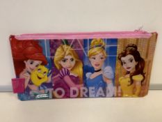 60 x NEW SEALED DISNEY PRINCESS PVC PENCIL CASES (1147/16)