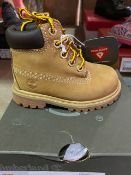 NEW & BOXED TIMBERLAND WHEAT NUBUCK BOOT SIZE INFANT 5