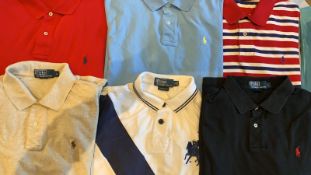 Job Lot 6x Mens Ralph Lauren Polo Tops Tshirts Size Large A Grade Second Hand