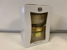 2 X KEDMA COSMETICS GOLDEN SPA KITS WITH GOLD BODY BUTTER AND GOLD BODY SCRUB WITH DEAD SEA